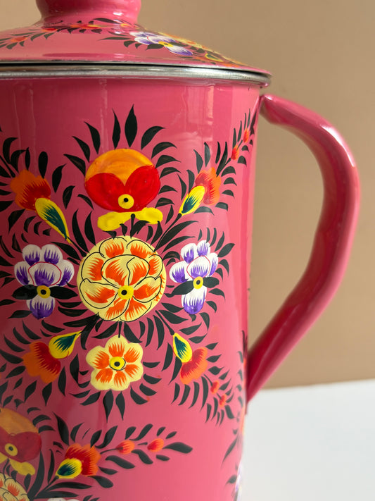 Water Pitcher – Pink Flower