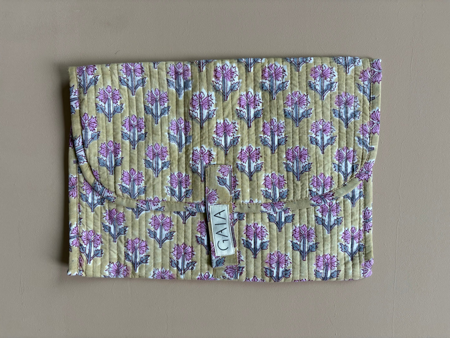 Changing mat - yellow flower