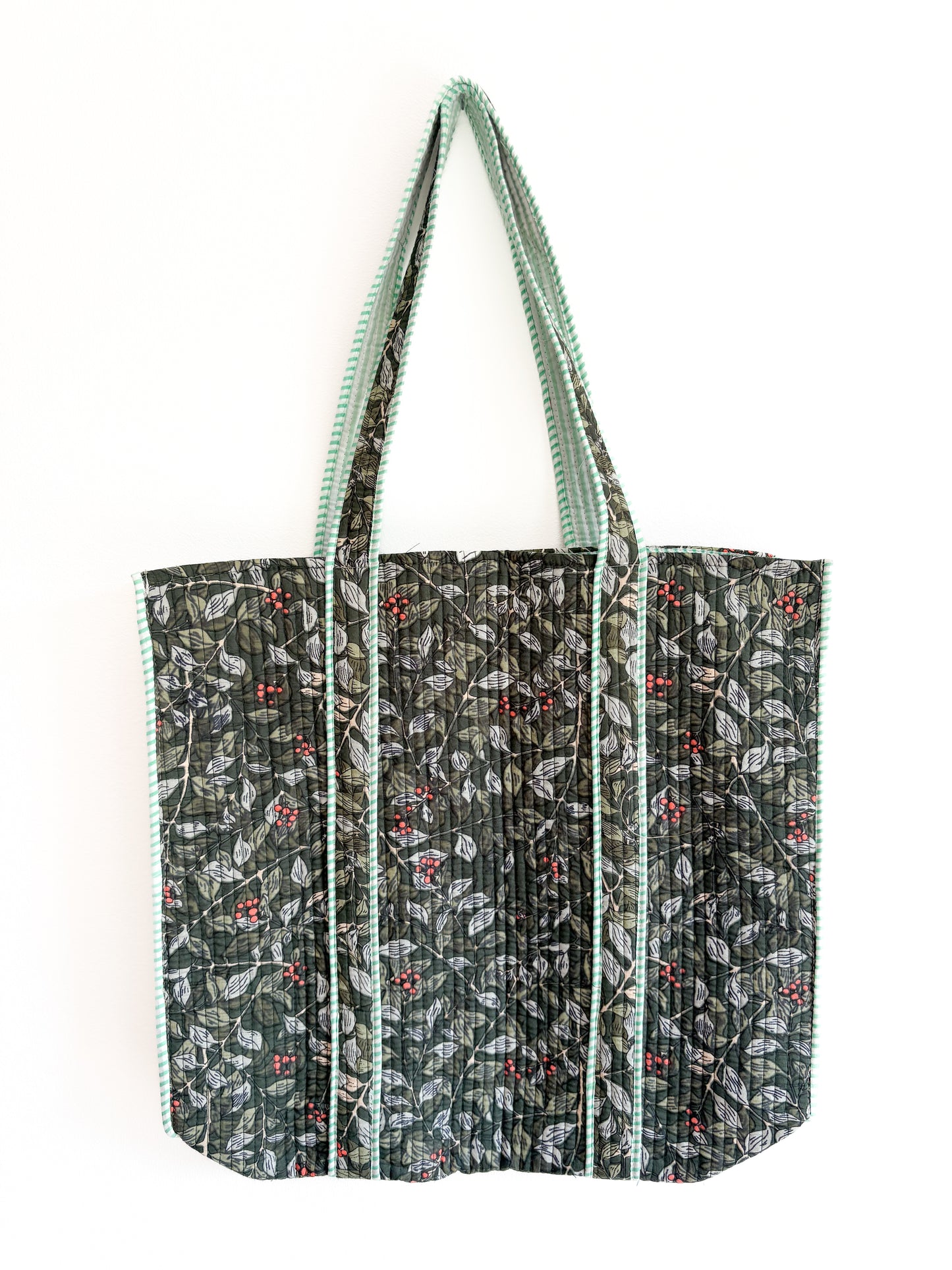 Tote bag - green botanical
