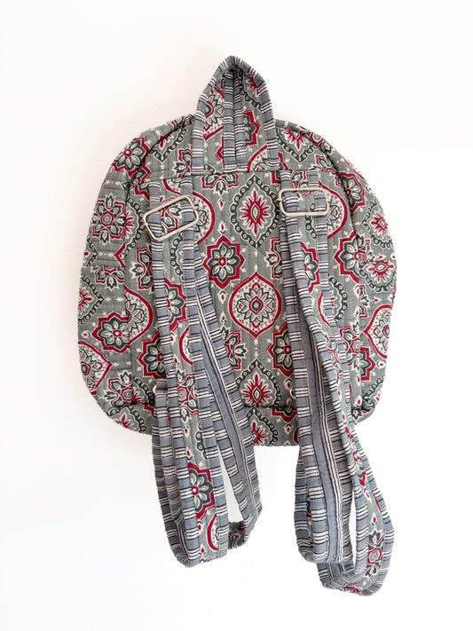 Kids backpack - grey aztec