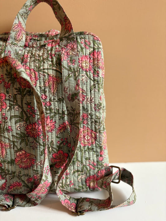 Kids backpack - green garden