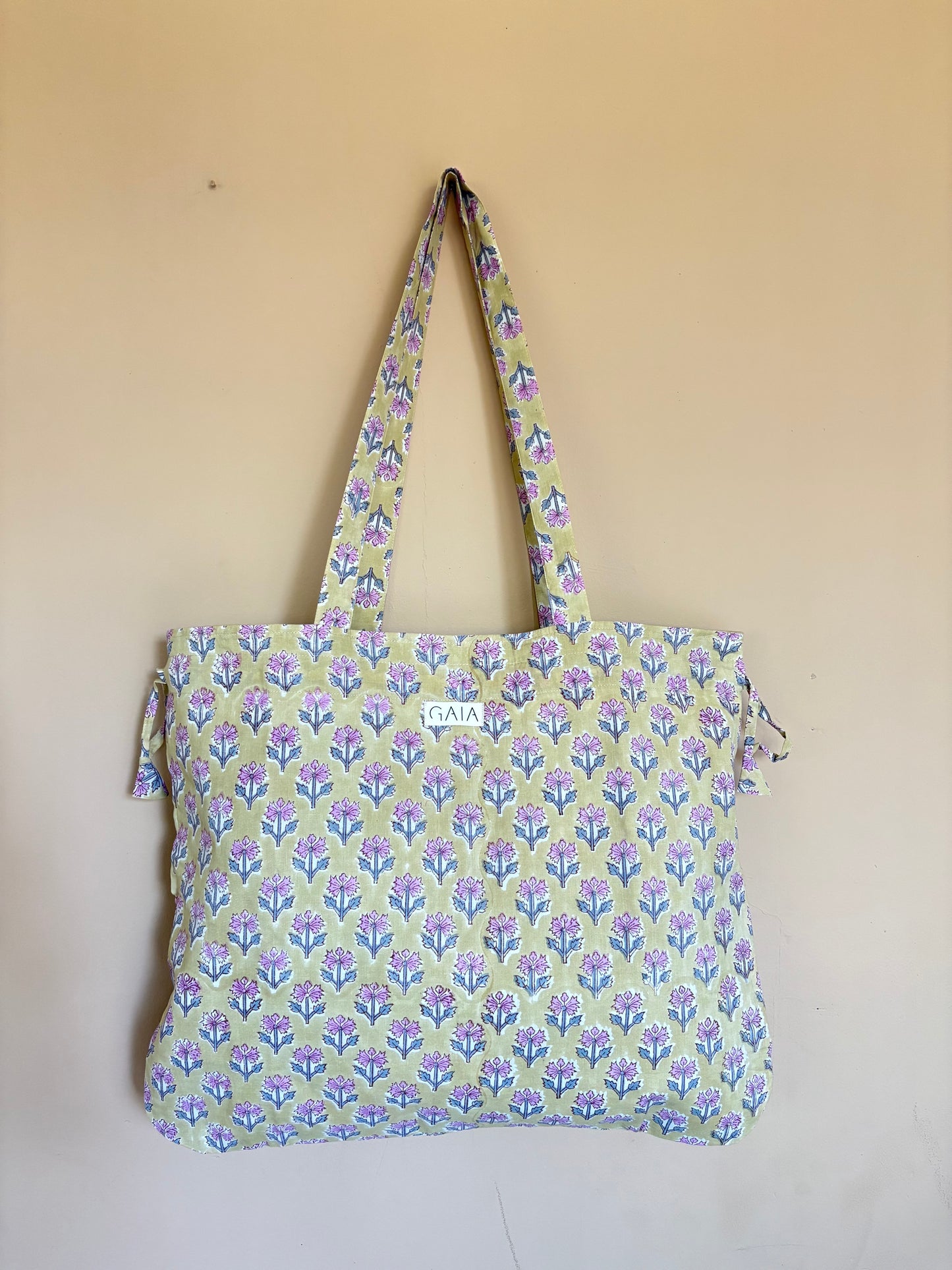 Beach bag - yellow flower