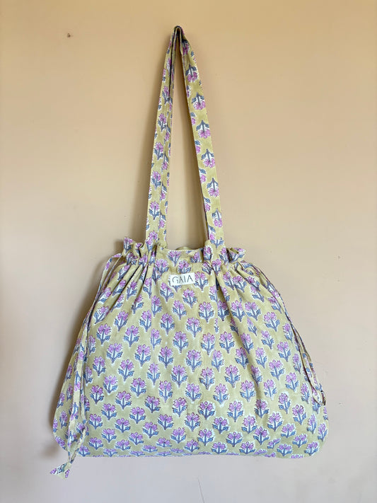 Beach bag - yellow flower