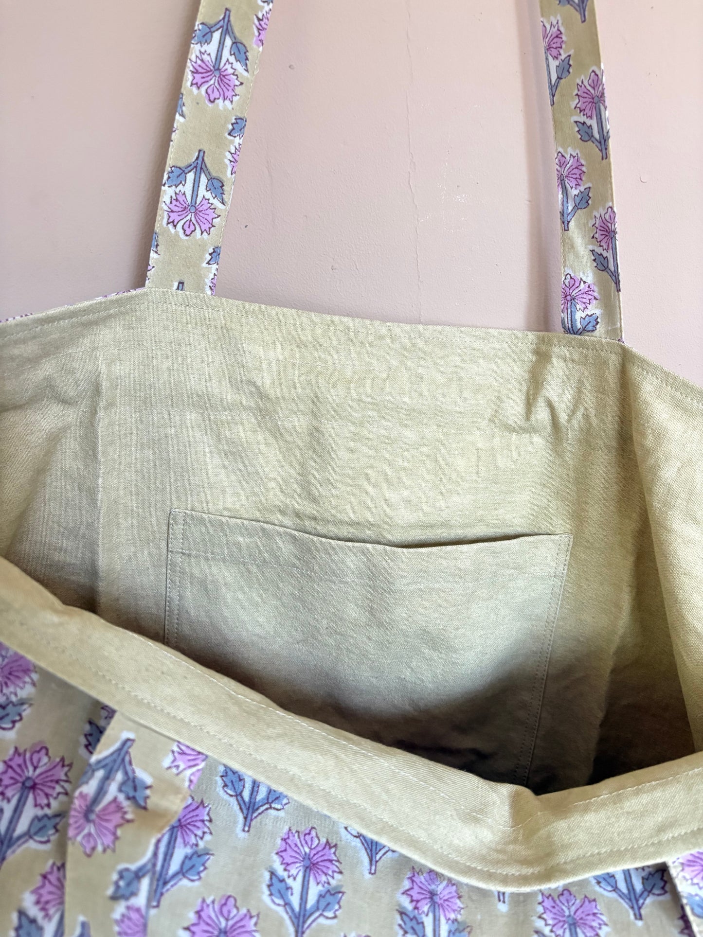 Beach bag - yellow flower