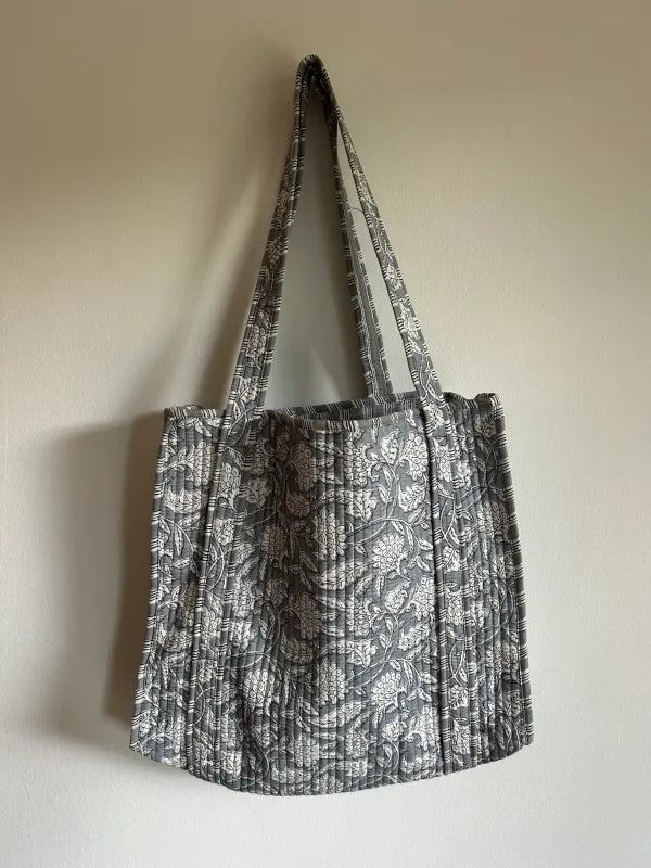 Mom tote bag - marigold melody grey