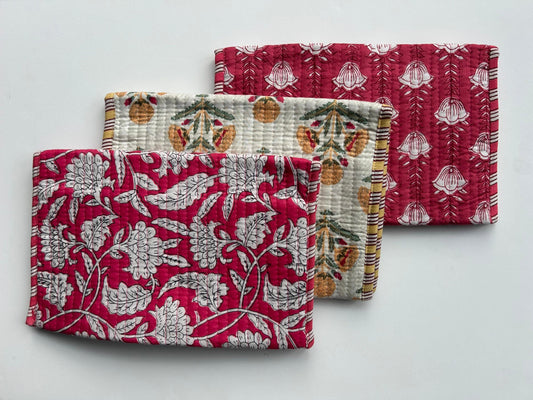 Diaper pouch - fuschia infinite lotus