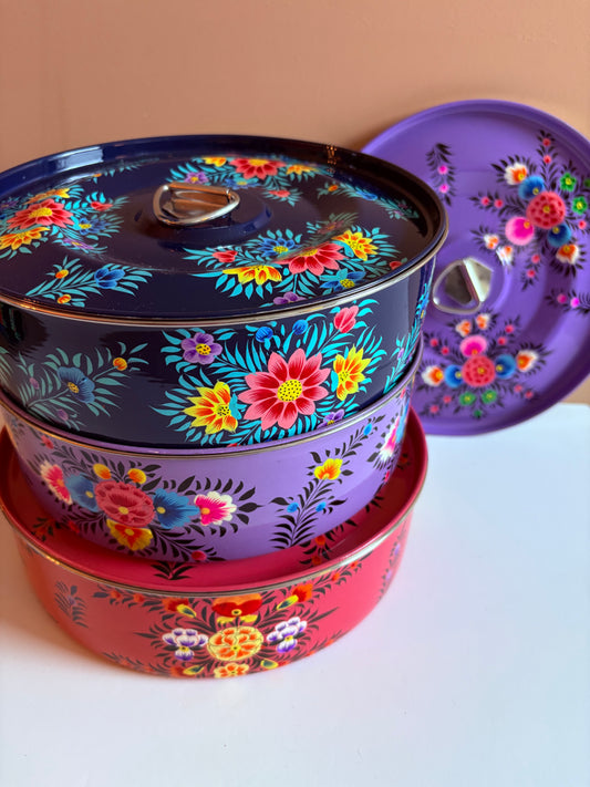 Traditional spice box big – blue