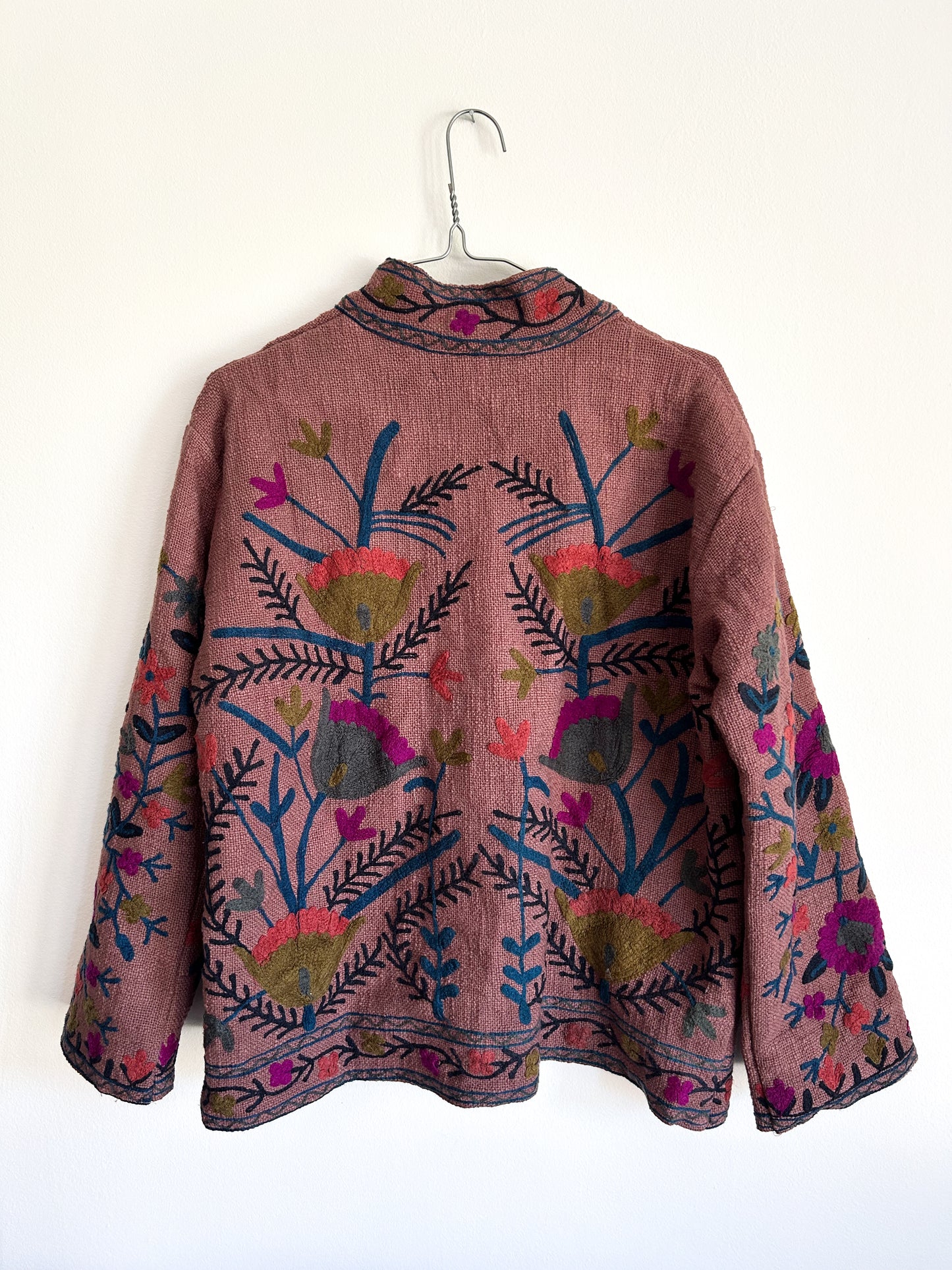 Suzani jacket - wild flower purple