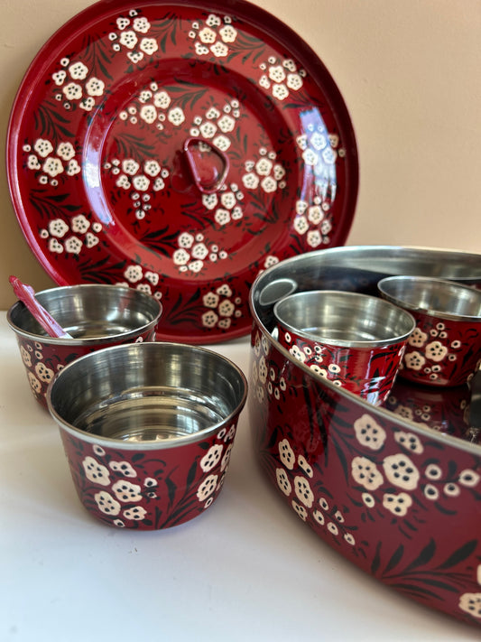 Traditional spice box big – red