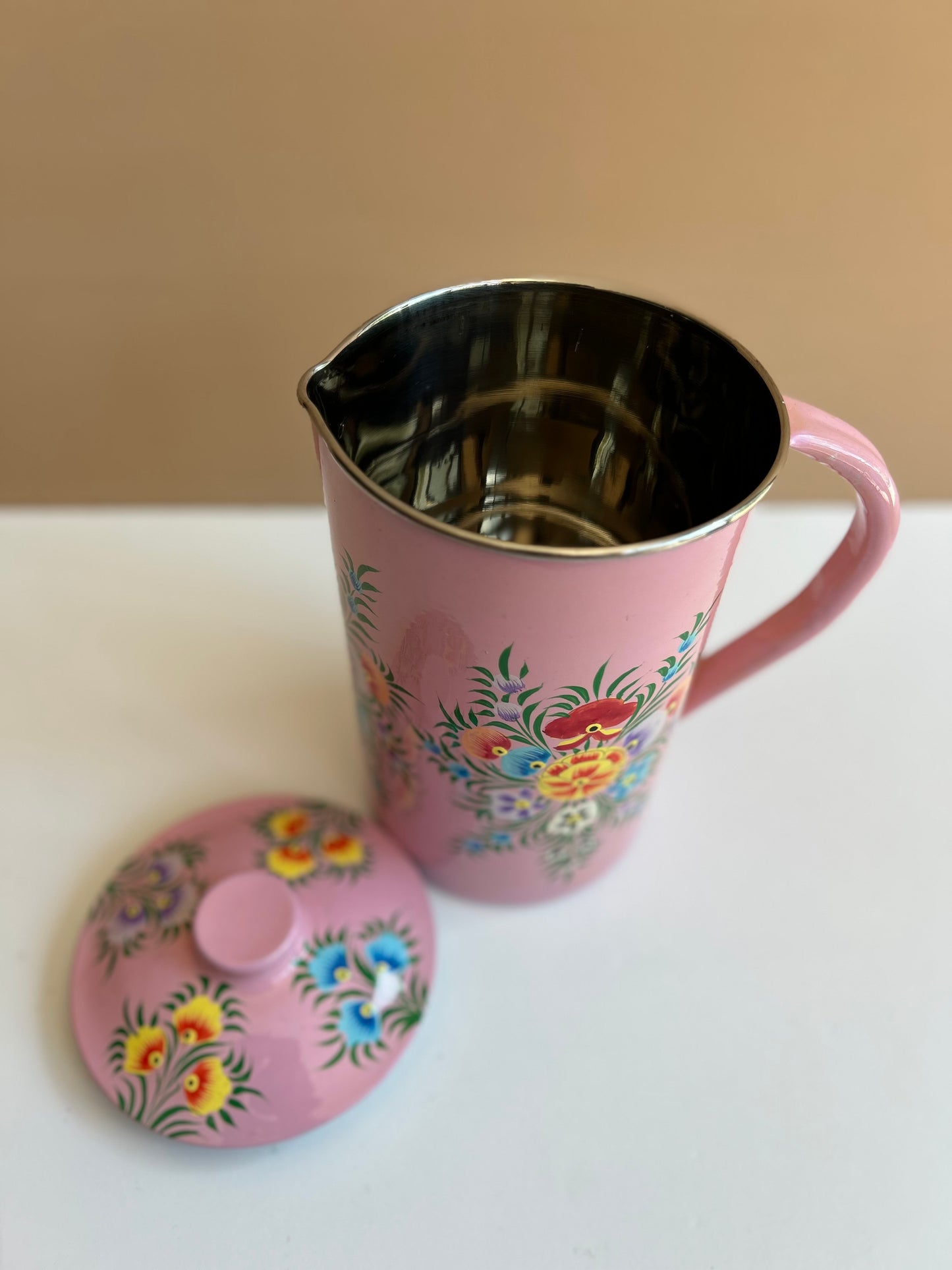 Water Pitcher – Pink Flower