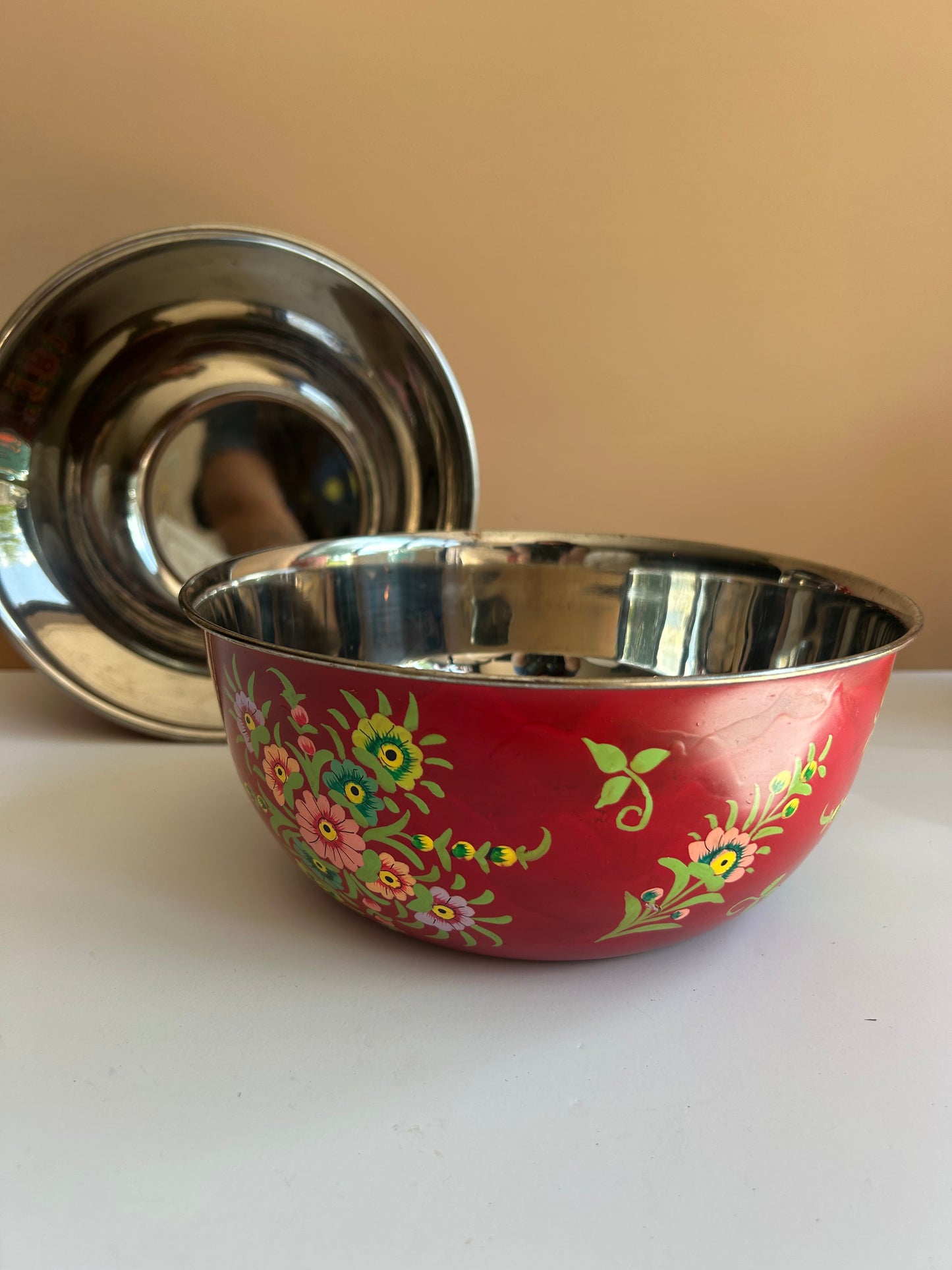 Bowl - red bouquet