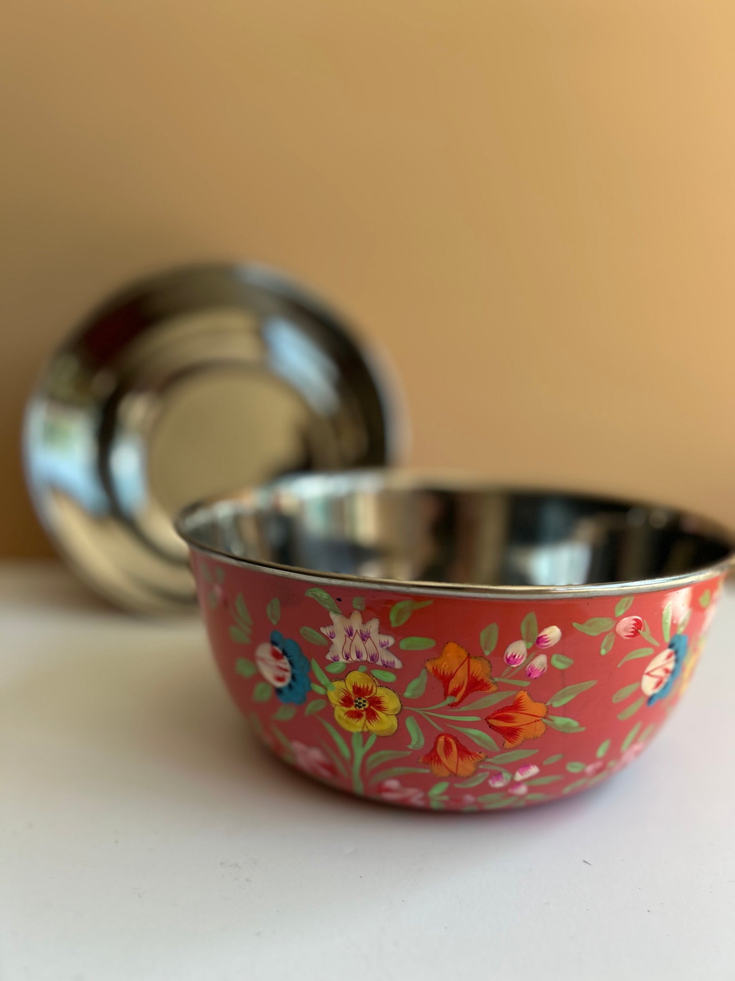 Bowl – Dark Pink Flower