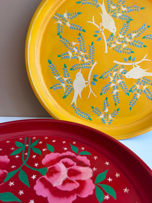 Serving tray – yellow bird