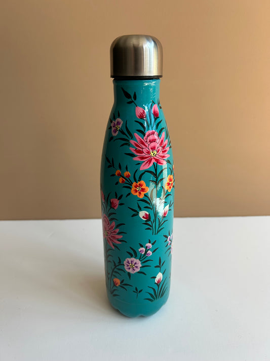 Water bottle - Blue bouquet