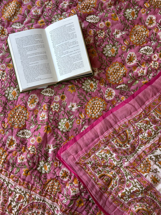 Padded blanket - Pink