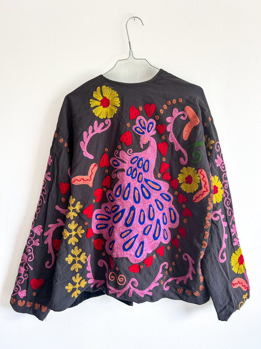 Suzani jacket - anthracite