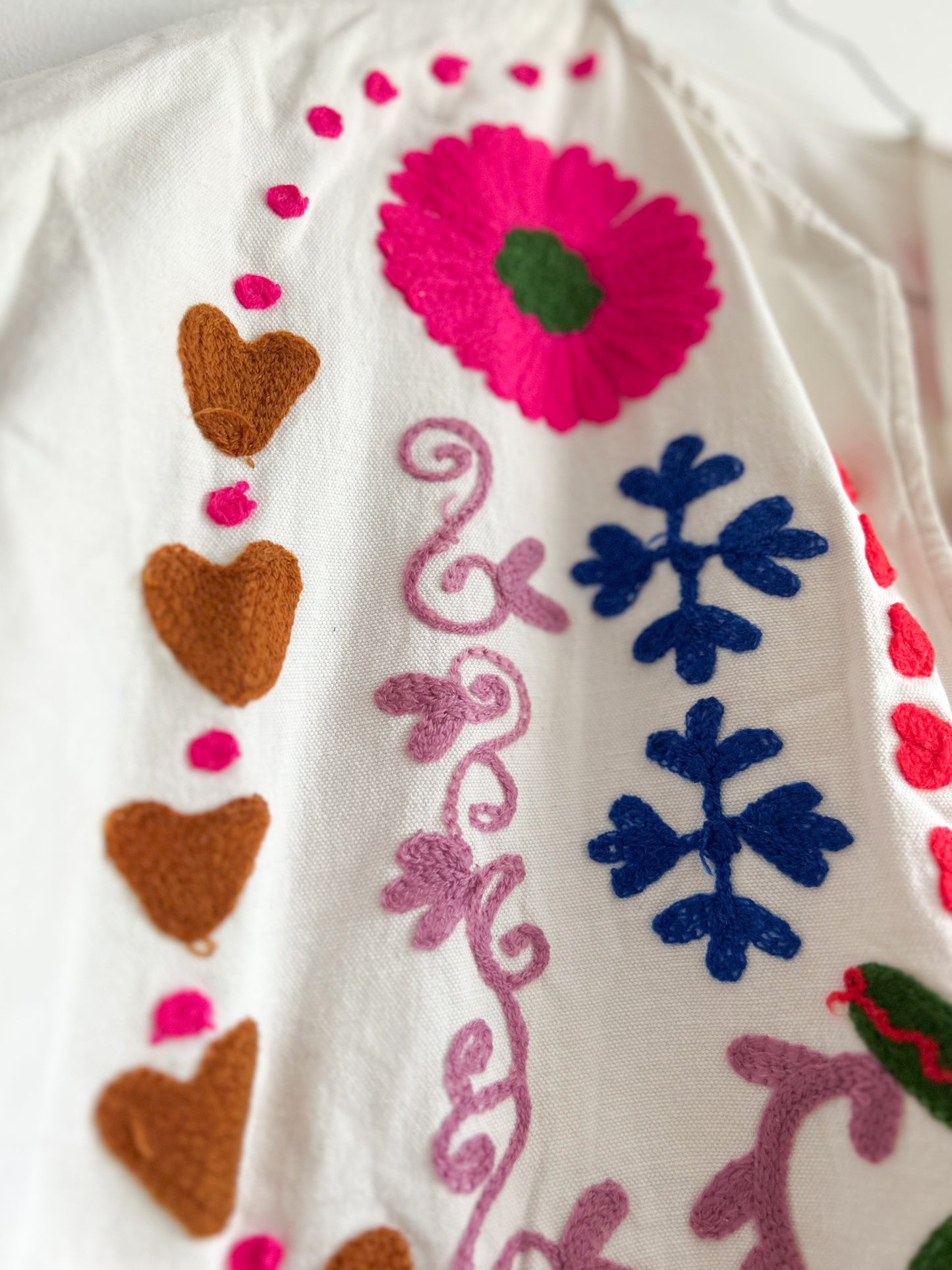 Suzani jacket - white