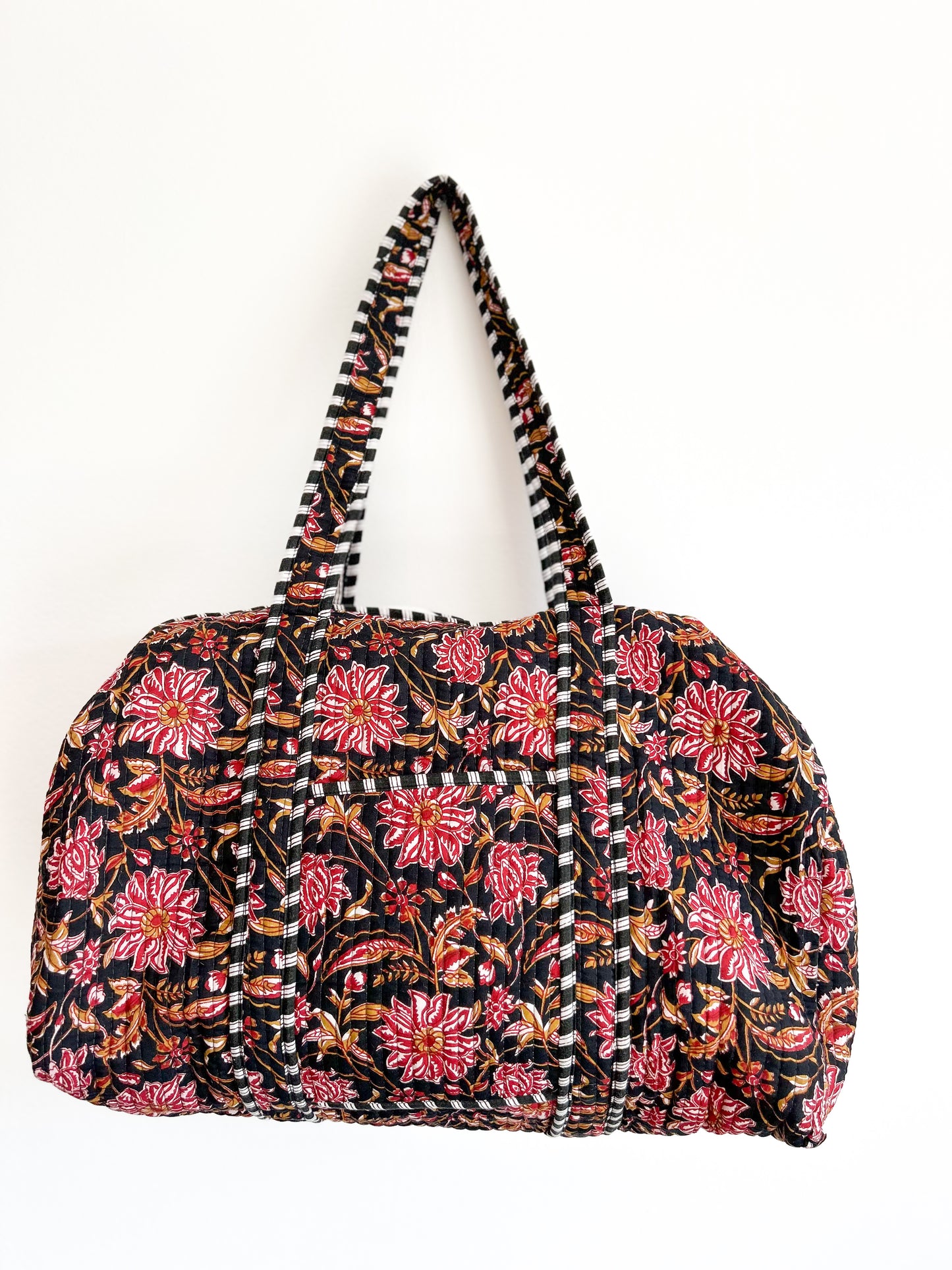 Duffelbag - black wildflower