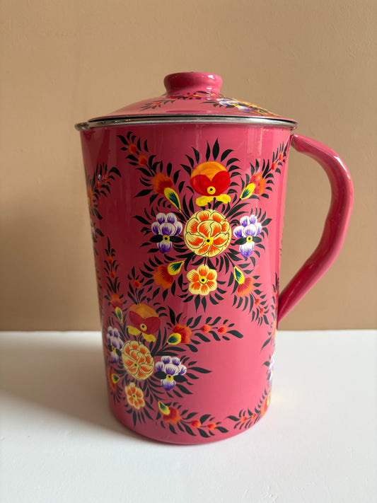 Water Pitcher – Pink Flower