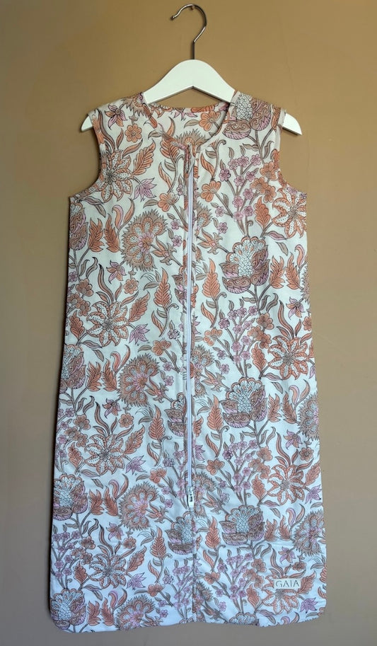 Sleeping bag - white floral