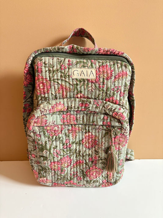 Kids backpack - green garden