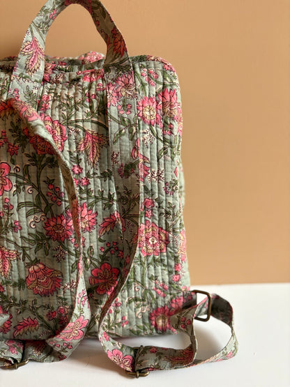 Kids backpack - green garden