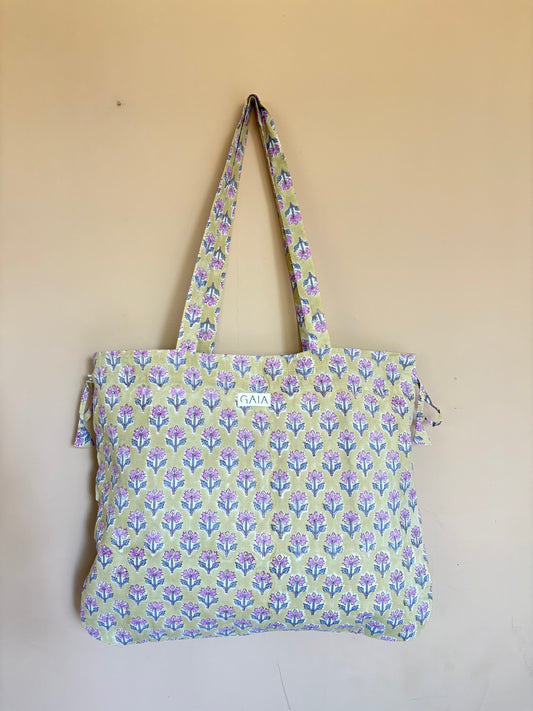 Beach bag - yellow flower