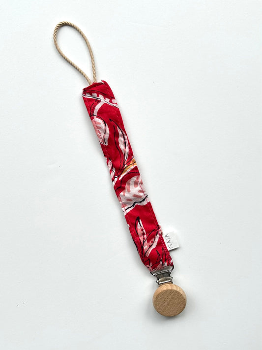 Pacifier cord - red