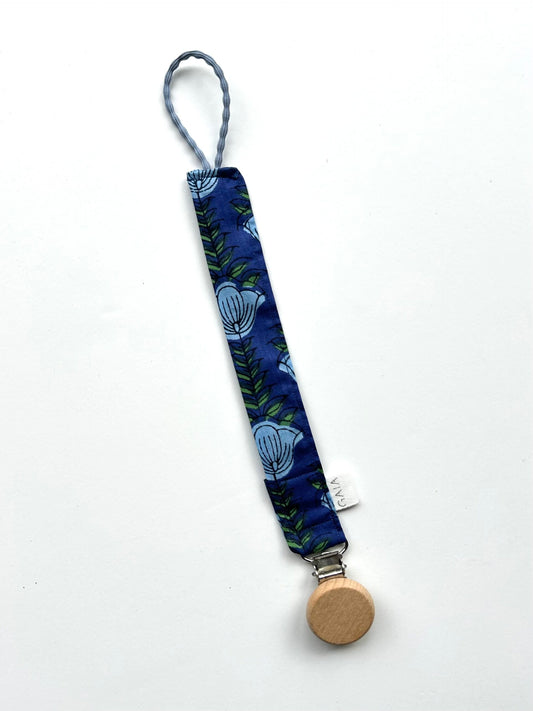 Pacifier cord - blue lotus