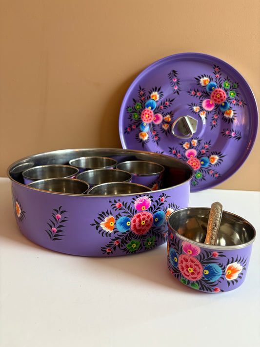 Traditional spice box big – purple