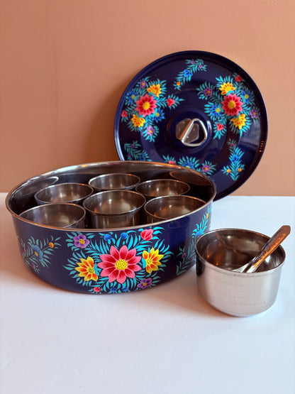 Traditional spice box – blue
