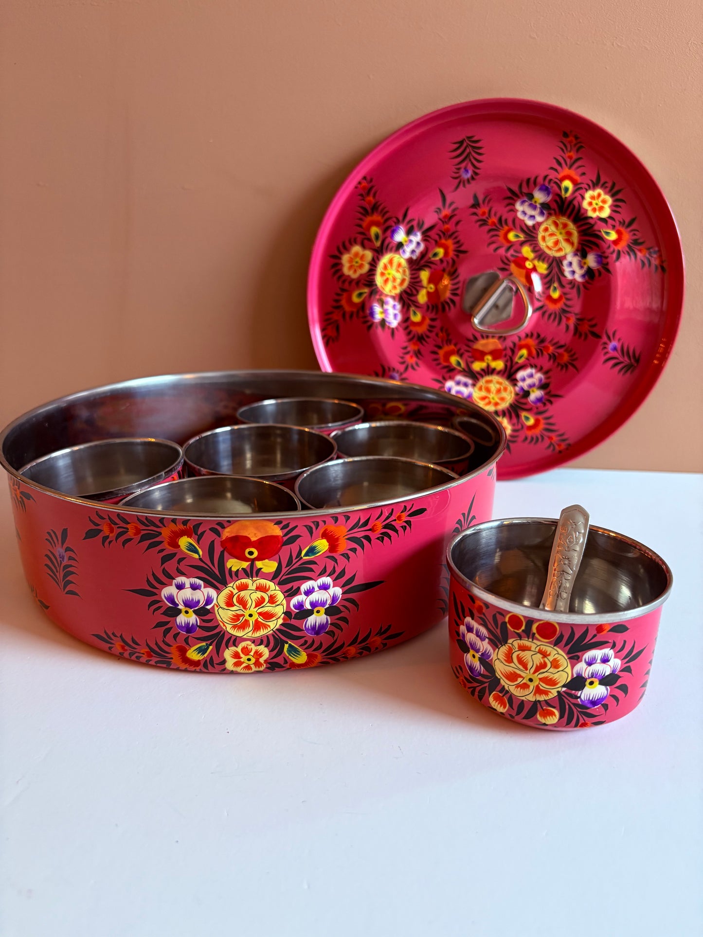 Traditional spice box big – pink