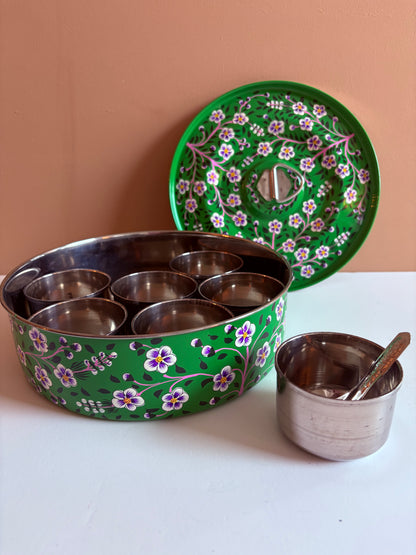 Traditional spice box – green