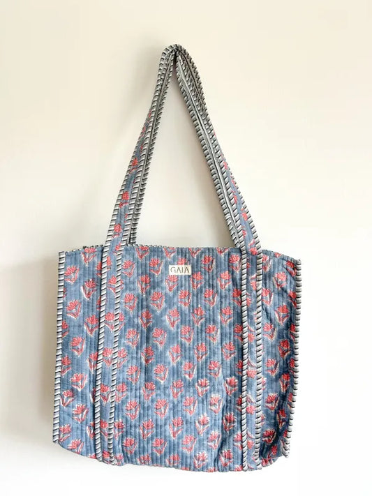 Mom tote bag - blue washed 