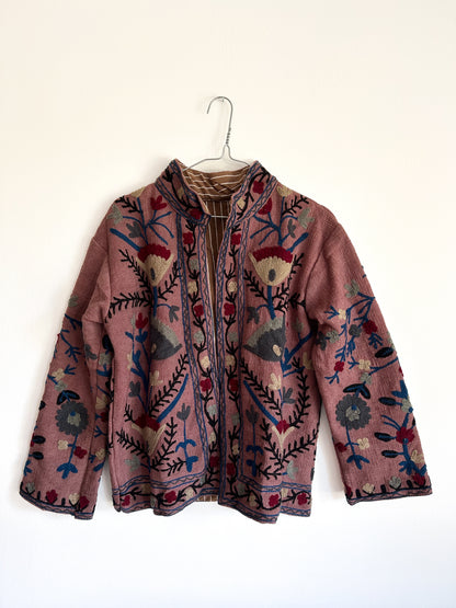 Suzani jacket - wild flower blue