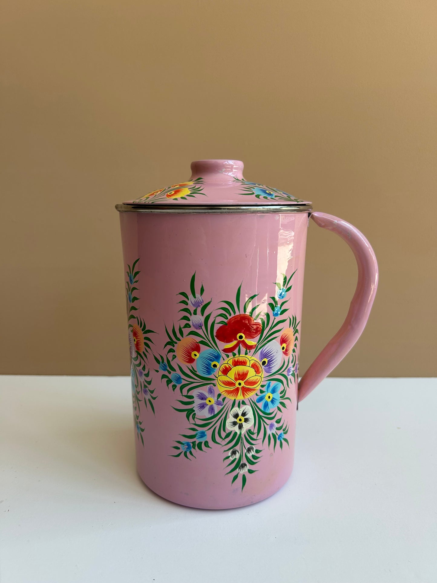 Water Pitcher – Pink Flower