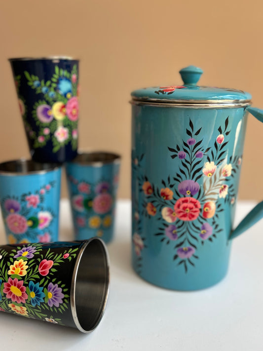 Cup - Dark blue flower 2 