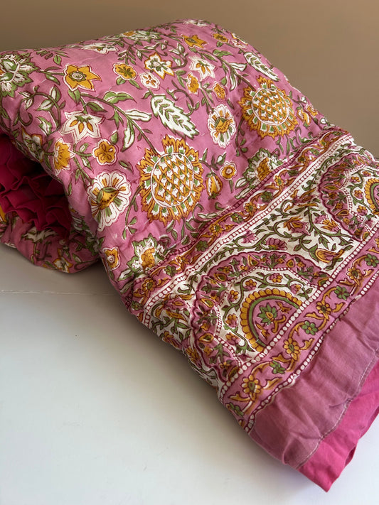 Padded blanket - Pink