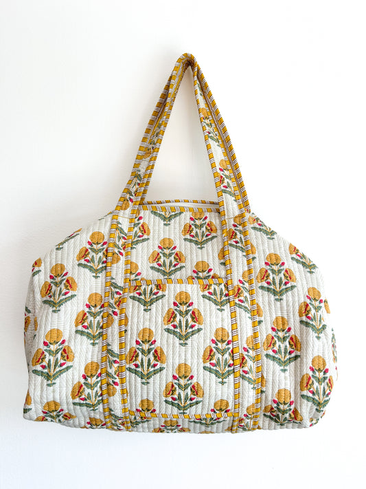 Duffelbag - yellow flower