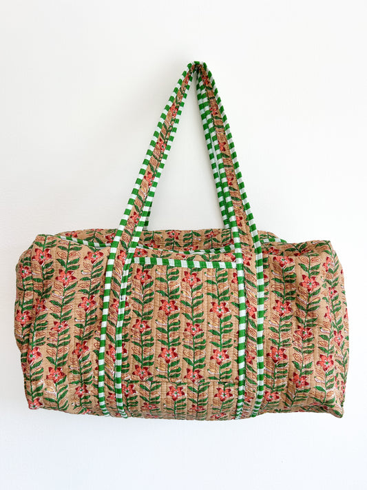 Duffelbag - floral vine