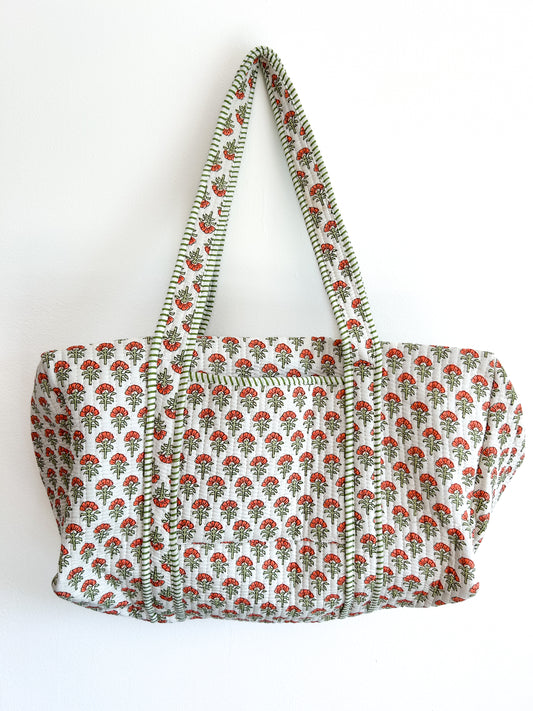 Duffel bag - little orange flower